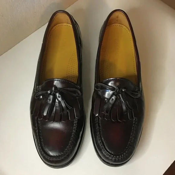 𝐂𝐎𝐋𝐄 𝐇𝐀𝐀𝐍 Burgundy Hudson Kiltie Tassel  -  Size 10 - Picture 2 of 13